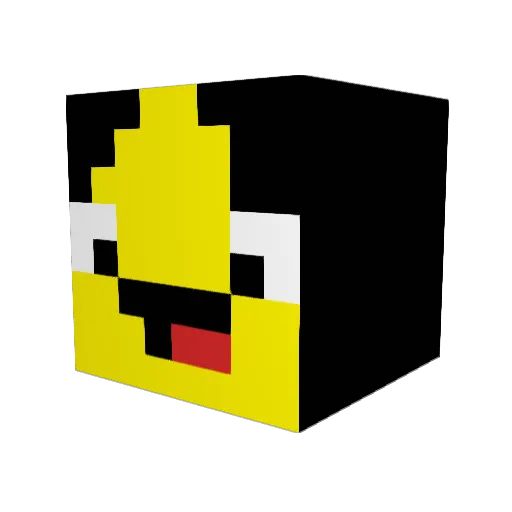 JoeMadre Minecraft avatar head, 3D render