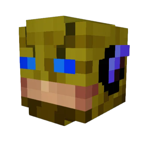 JoeMama_HatesU Minecraft avatar head, 3D render