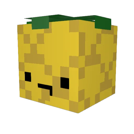 JoePineBerry Minecraft avatar head, 3D render