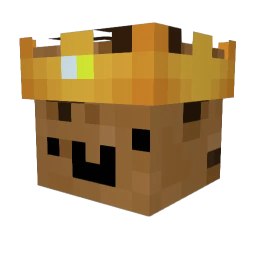 JoeTheCookie Minecraft avatar head, 3D render
