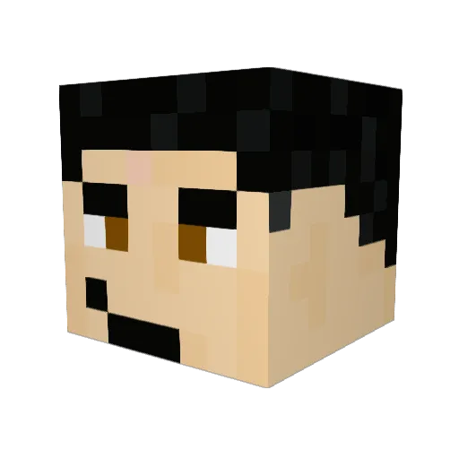 JoeTheRam Minecraft avatar head, 3D render