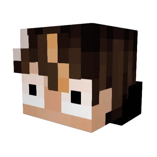 JoeToff Minecraft avatar head, 3D render