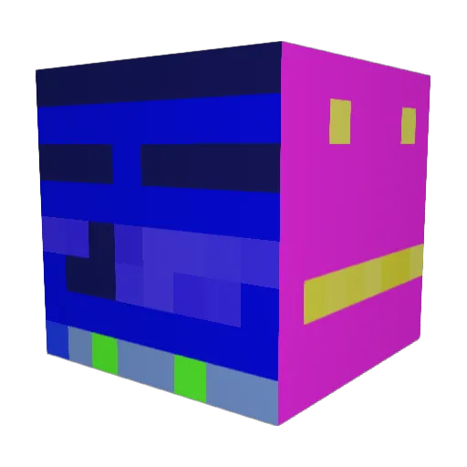 JoeYrpooP Minecraft avatar head, 3D render