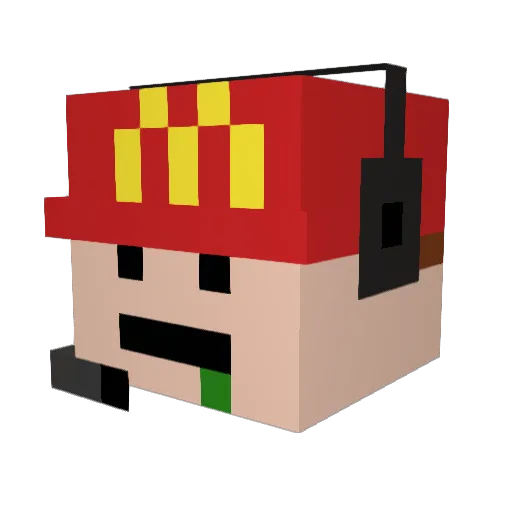 Joe_0815 Minecraft avatar head, 3D render