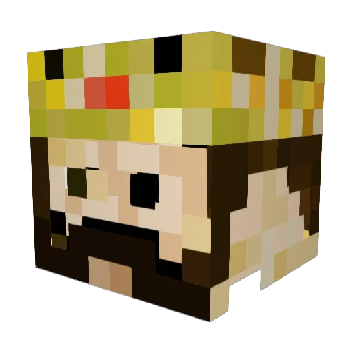 Joe_Boogz Minecraft avatar head, 3D render