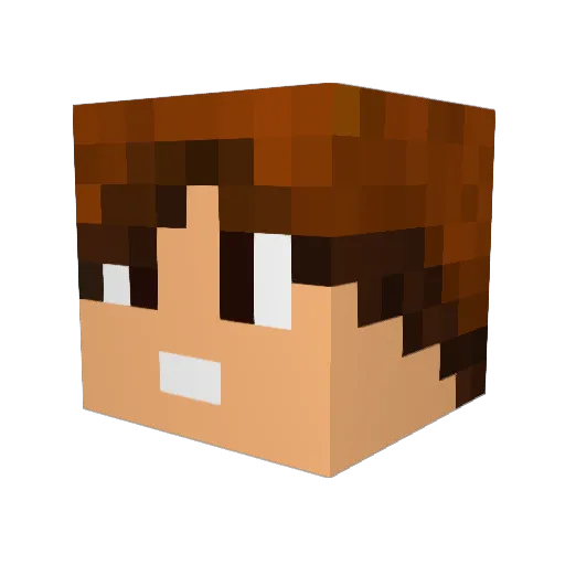 Joebenmor Minecraft avatar head, 3D render