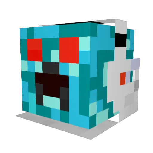 Joebob700 Minecraft avatar head, 3D render