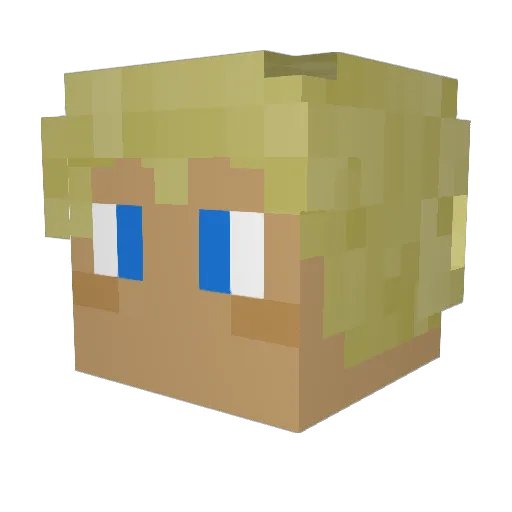 Joedb101 Minecraft avatar head, 3D render
