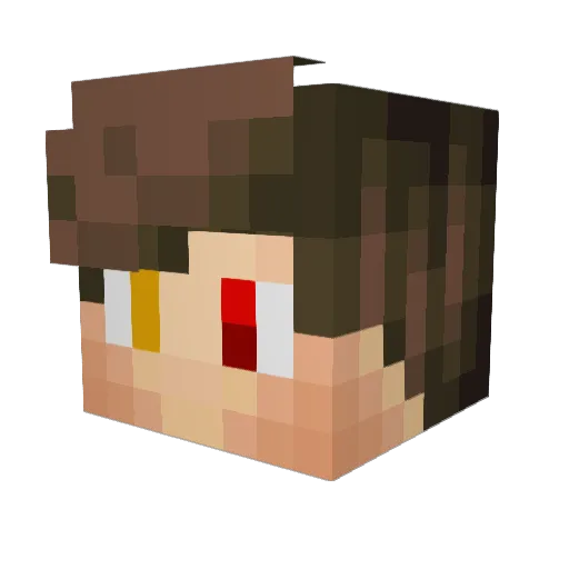 Joeglenn_ Minecraft avatar head, 3D render
