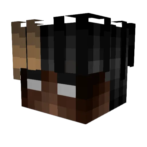 Joehn Minecraft avatar head, 3D render