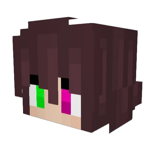 Joeku Minecraft avatar head, 3D render