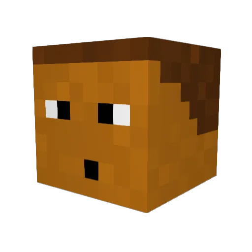 Joel5070 Minecraft avatar head, 3D render