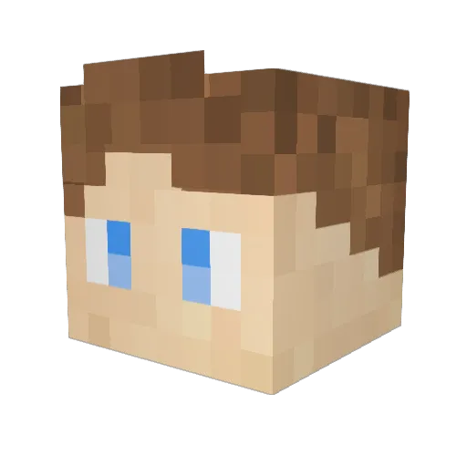 Joel Minecraft avatar head, 3D render