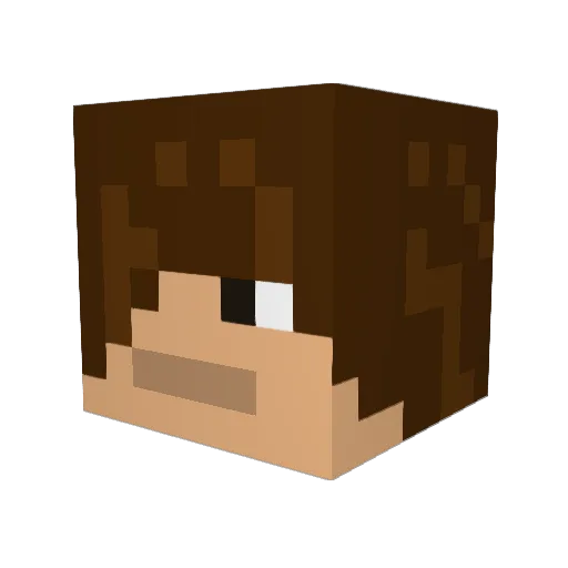 JoelAake Minecraft avatar head, 3D render