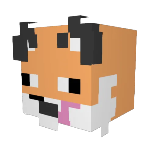 JoelB Minecraft avatar head, 3D render
