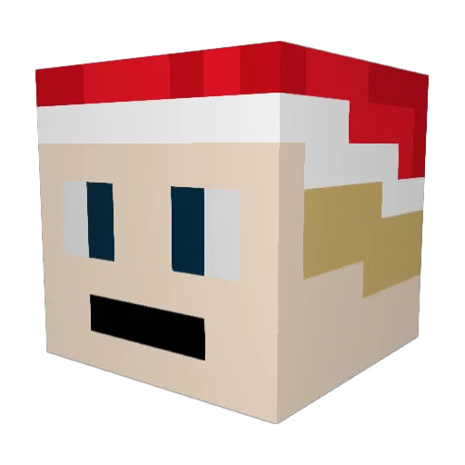 JoelDaBoss Minecraft avatar head, 3D render