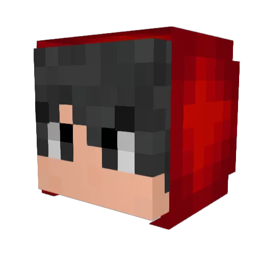 JoelLM15 Minecraft avatar head, 3D render