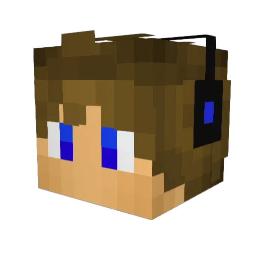 JoelNLD Minecraft avatar head, 3D render