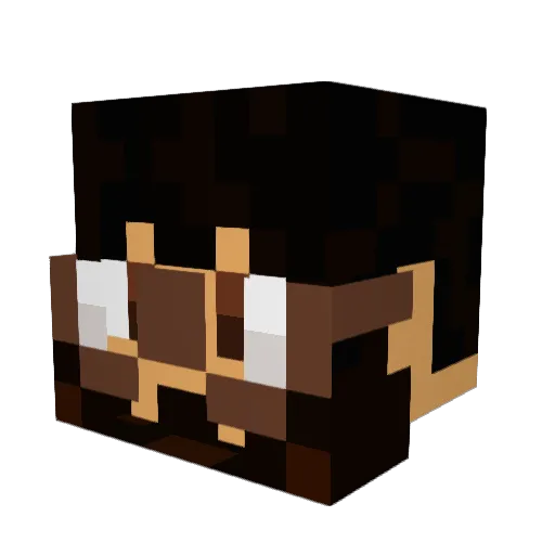 Joel_Warden Minecraft avatar head, 3D render