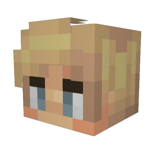 Joelbitar Minecraft avatar head, 3D render