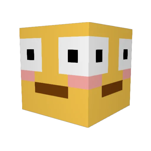 Joell_ Minecraft avatar head, 3D render