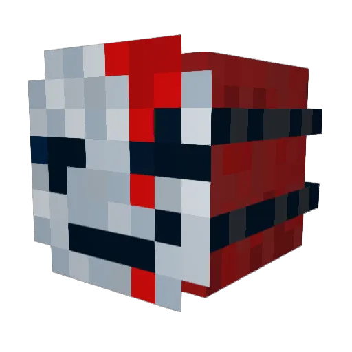 JoelyBean11 Minecraft avatar head, 3D render