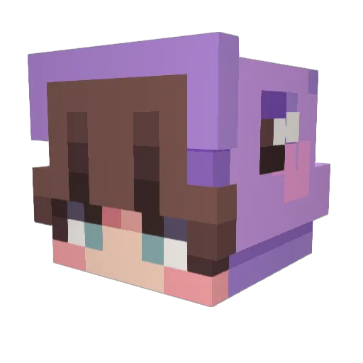 Joemetricshapes Minecraft avatar head, 3D render