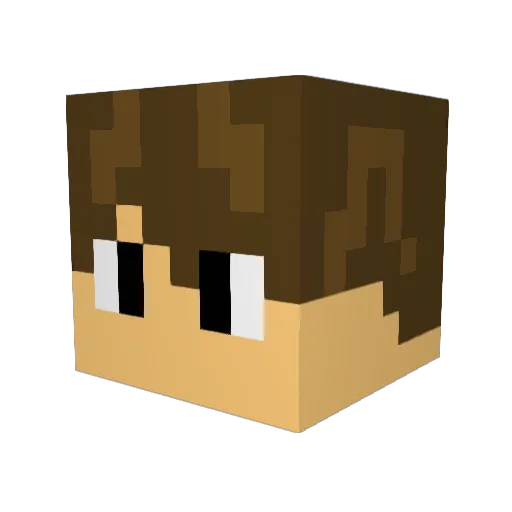 Joemoon15 Minecraft avatar head, 3D render
