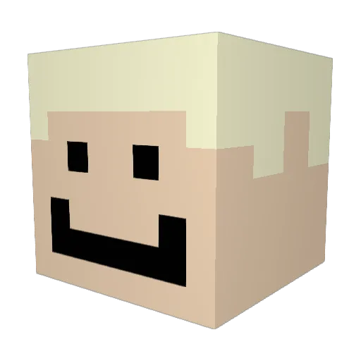 Joenek2015 Minecraft avatar head, 3D render