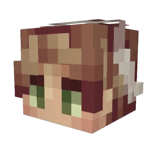 Joep3rt Minecraft avatar head, 3D render