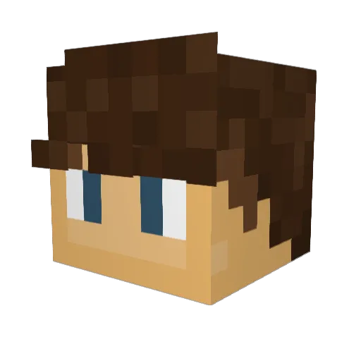 Joergen1206 Minecraft avatar head, 3D render