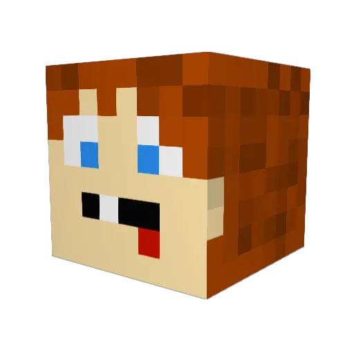 JoesThumbs Minecraft avatar head, 3D render