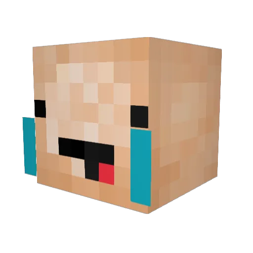 Joespros Minecraft avatar head, 3D render