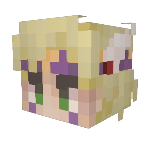 Joestar38 Minecraft avatar head, 3D render