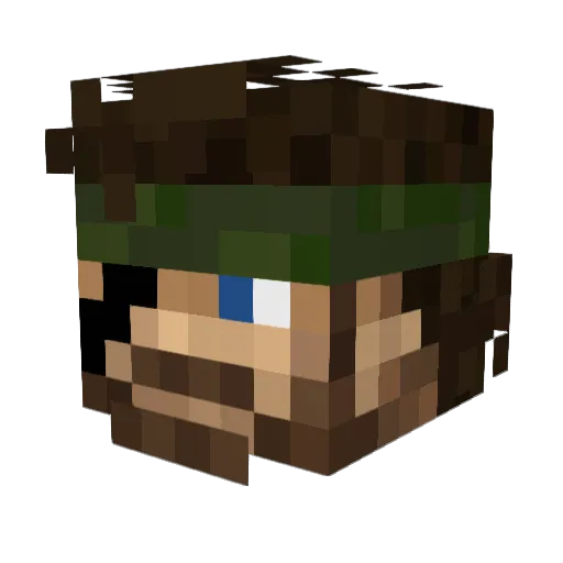 JoeyDaMan56 Minecraft avatar head, 3D render