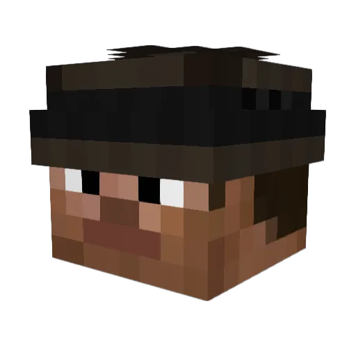 JoeyFab Minecraft avatar head, 3D render