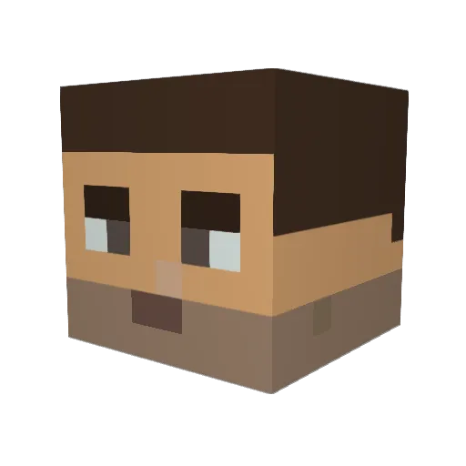 JoeyID Minecraft avatar head, 3D render