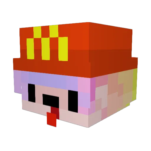 JoeyJakobs Minecraft avatar head, 3D render