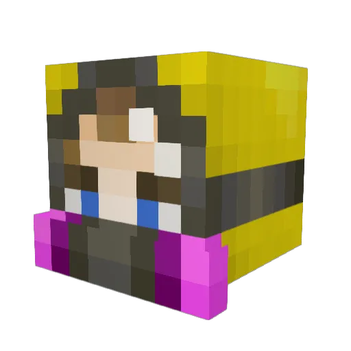 JoeyJayKiller Minecraft avatar head, 3D render