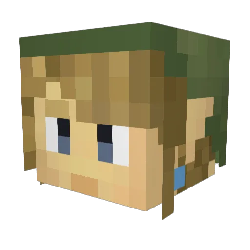 JoeyKrack Minecraft avatar head, 3D render