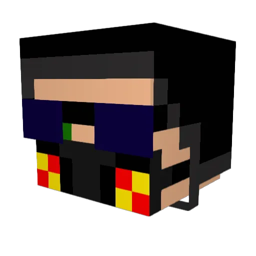 JoeyPage77 Minecraft avatar head, 3D render