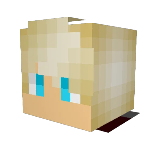 JoeyTheCheater Minecraft avatar head, 3D render