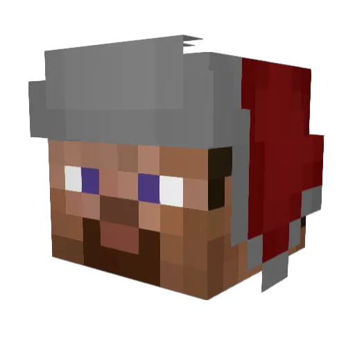 JoeyTheStickman Minecraft avatar head, 3D render