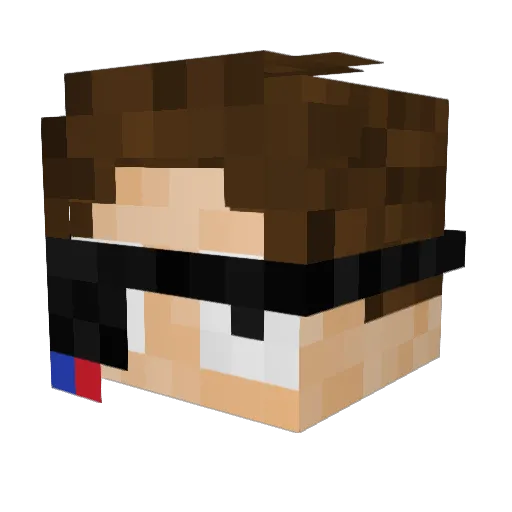 Joeybui Minecraft avatar head, 3D render