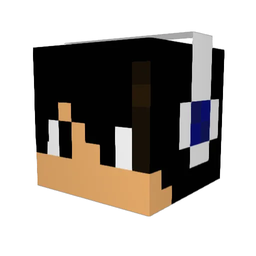 JoeyeoJ Minecraft avatar head, 3D render