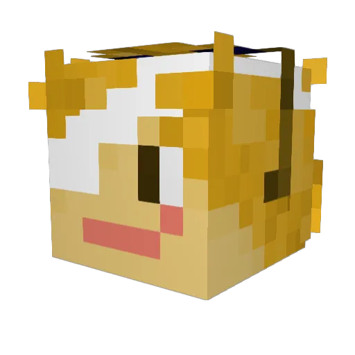 Joeyready Minecraft avatar head, 3D render