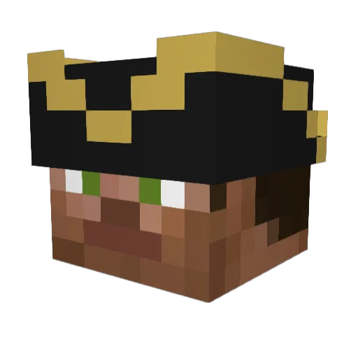 Joezook Minecraft avatar head, 3D render