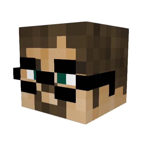 Joferk Minecraft avatar head, 3D render