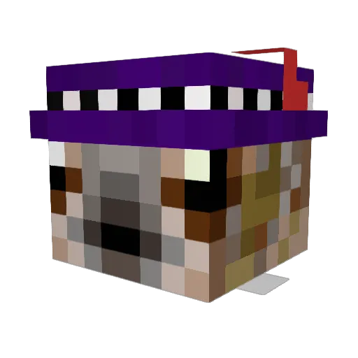 Joffas Minecraft avatar head, 3D render