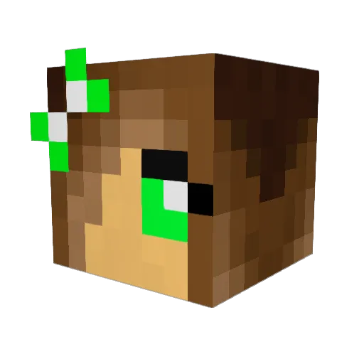 Joffedder Minecraft avatar head, 3D render